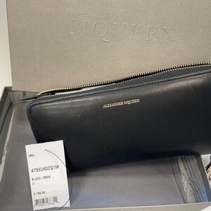 Alexander McQueen zip around wallet